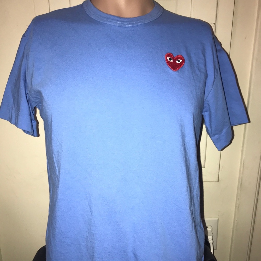 Commes De Garcons ‘Play’ Blue Shirt